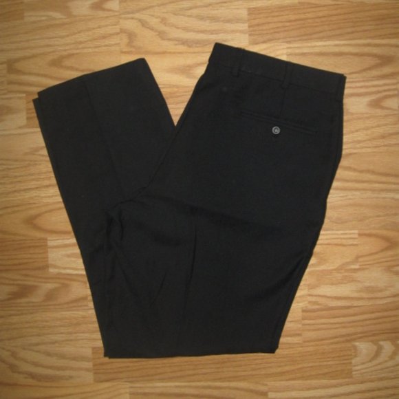 Jos A. Banks Traveler's Collection Black Dress Pants - Picture 1 of 6